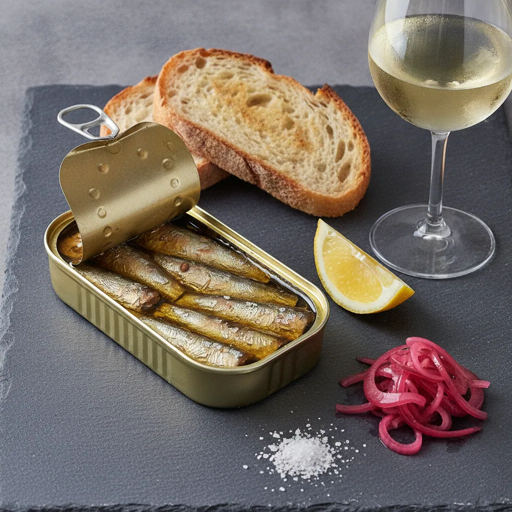Sardines de Saint-Gilles-Croix-de-Vie — illustration générée par IA