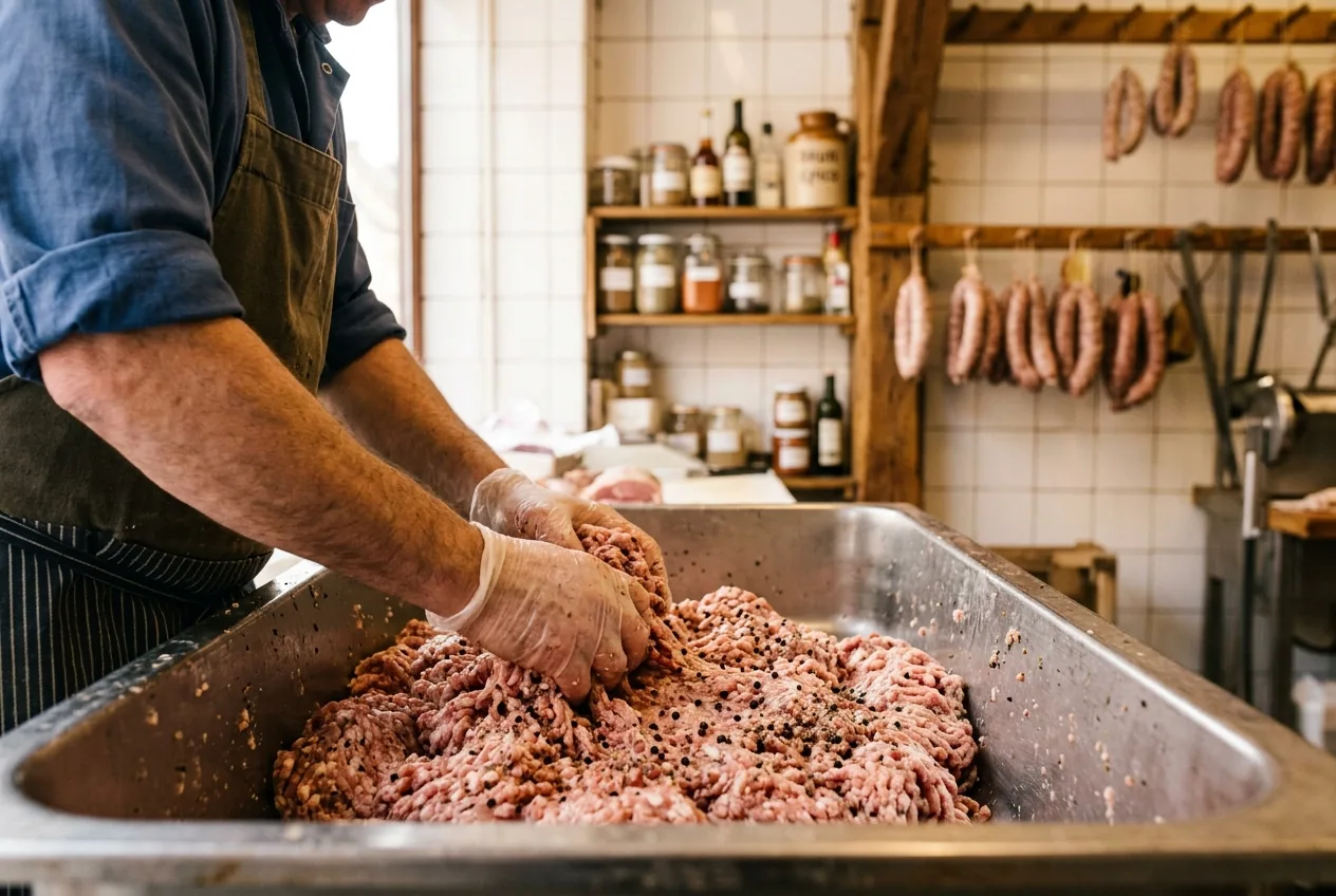 Saucisse de Bergues — illustration générée par IA