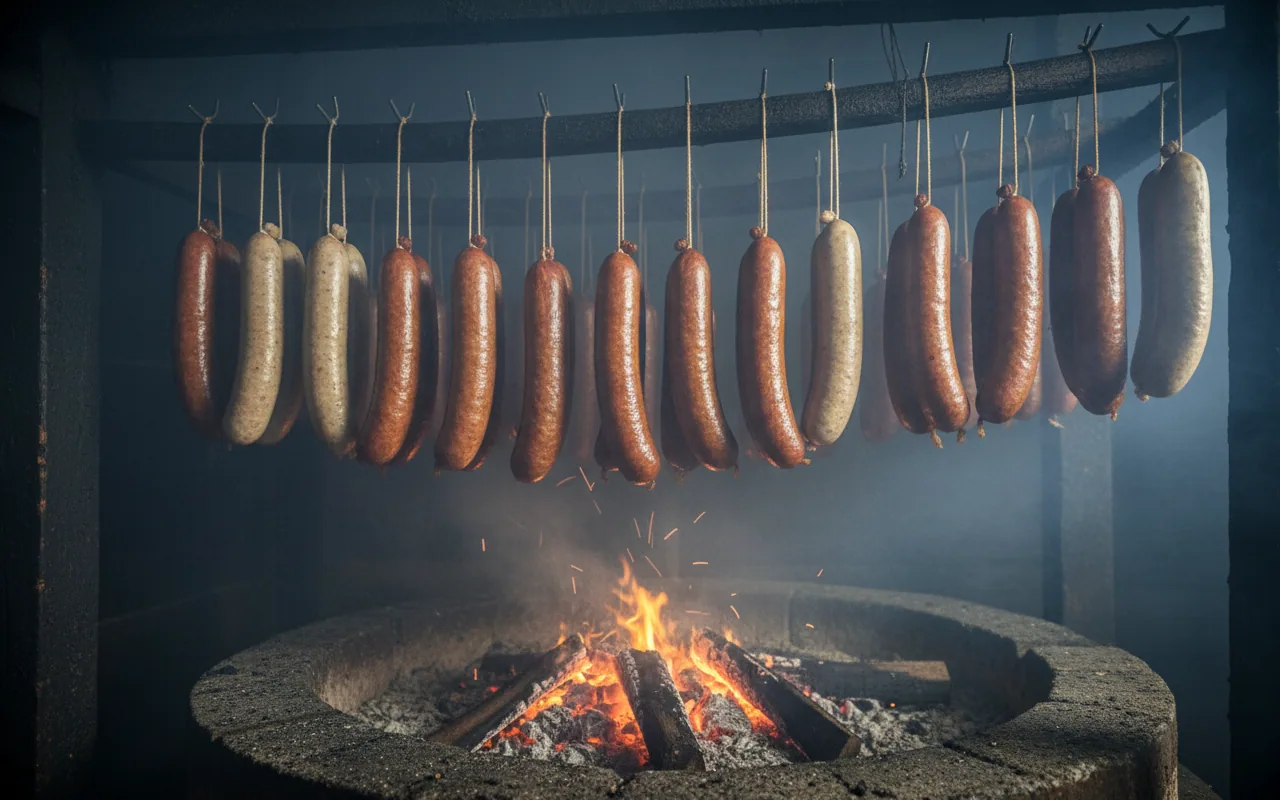 Saucisse de Montbéliard — illustration générée par IA
