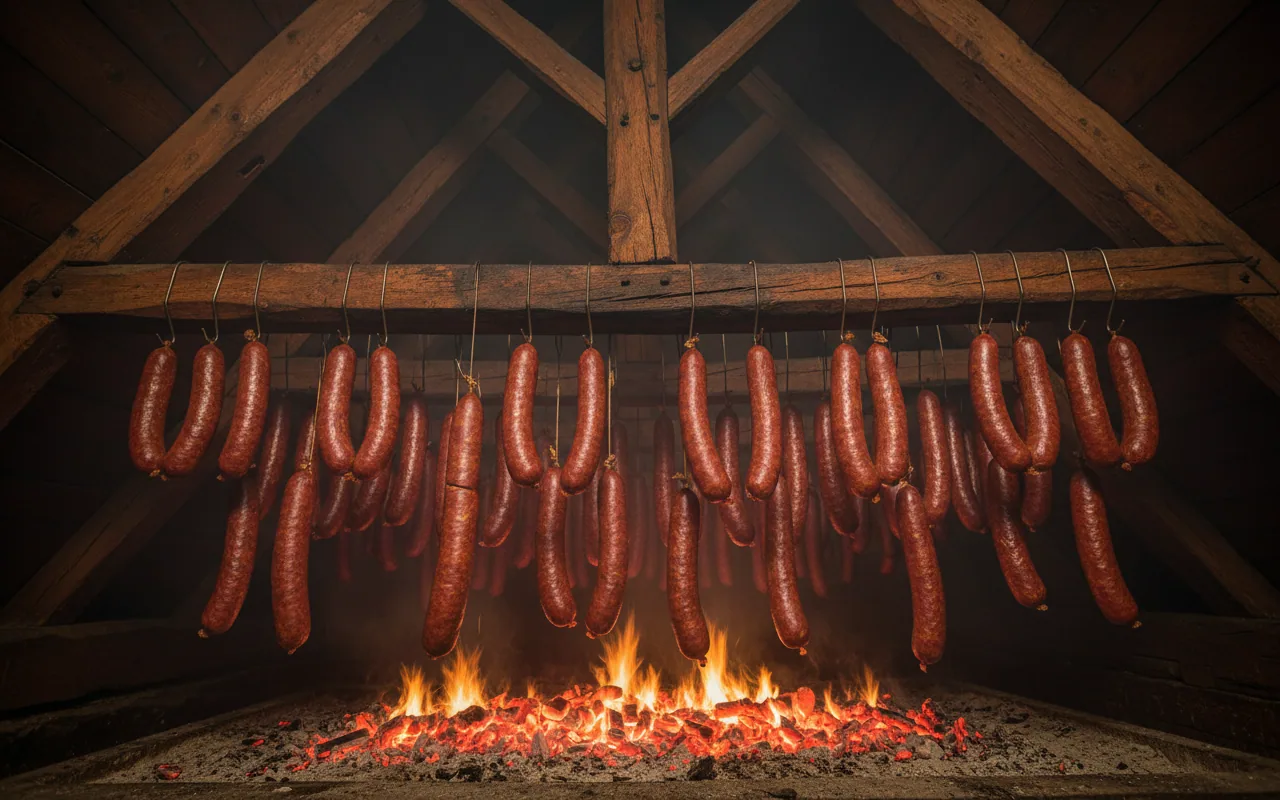 Saucisse de Morteau — illustration générée par IA