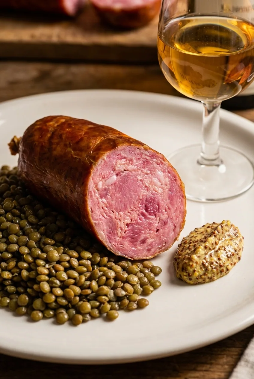 Saucisse de Morteau — illustration générée par IA