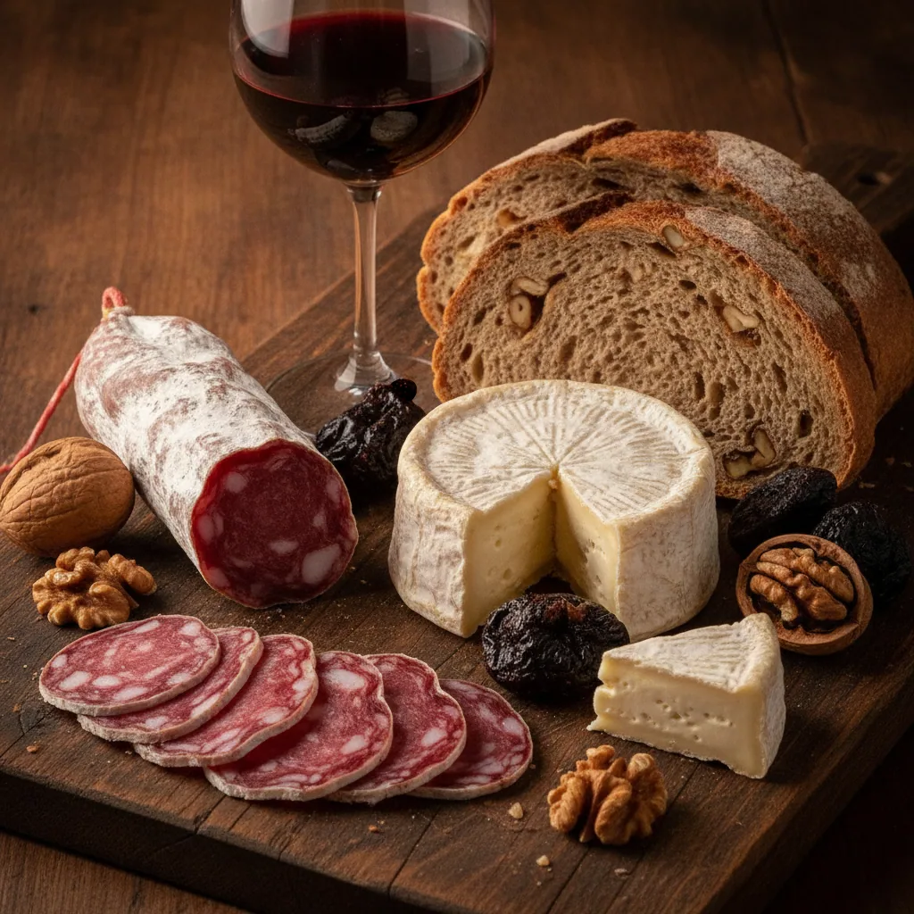 Saucisson de l'Ardèche — illustration générée par IA