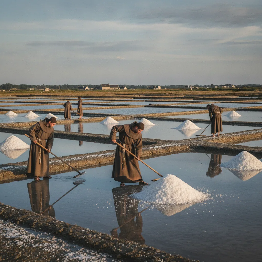 Sel de l'Île de Ré / Fleur de sel de l'Île de Ré — illustration générée par IA