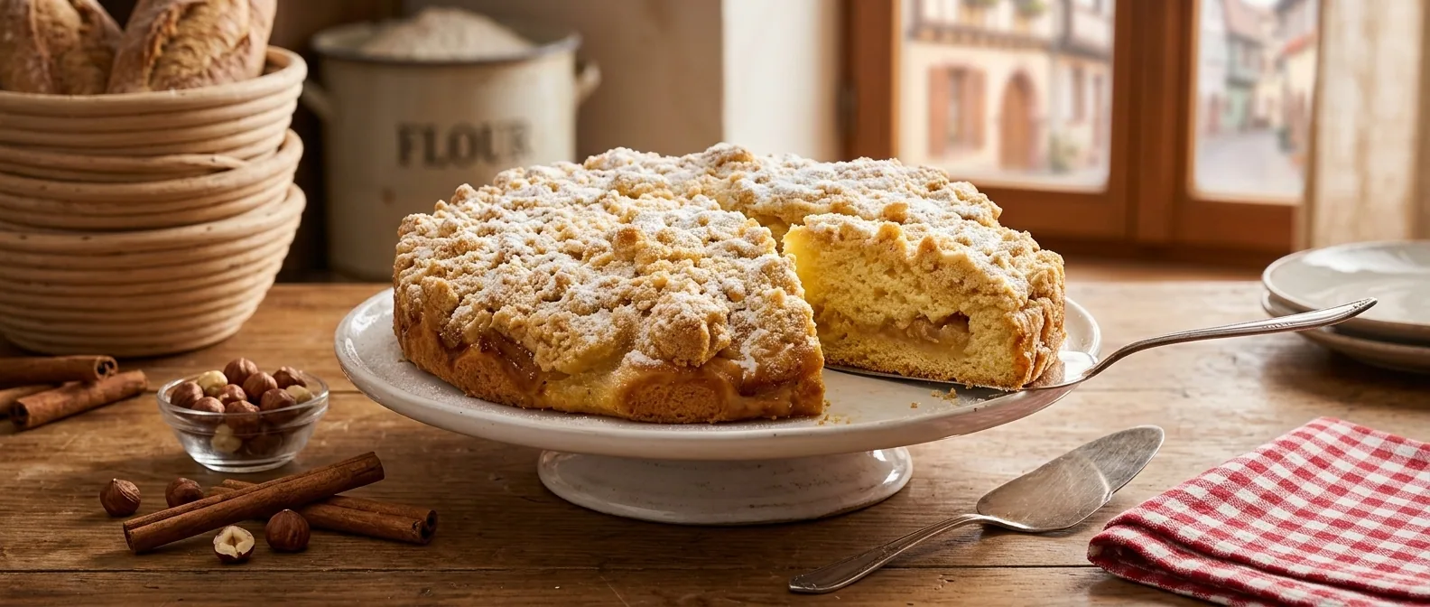 Streusel alsacien — illustration générée par IA
