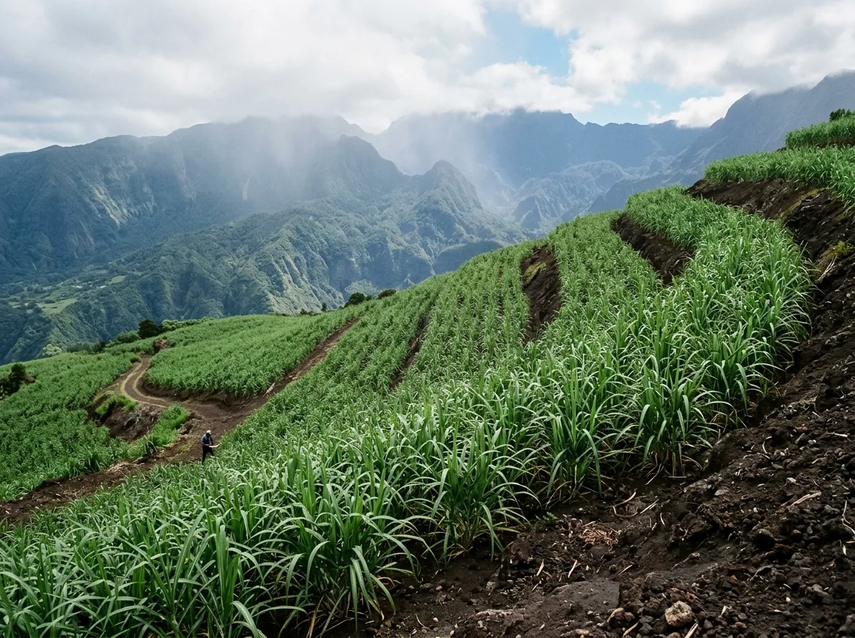 Sucre de l'île de La Réunion — illustration générée par IA