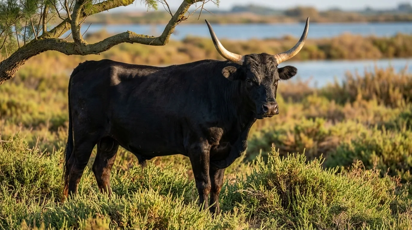 Taureau de Camargue — illustration générée par IA