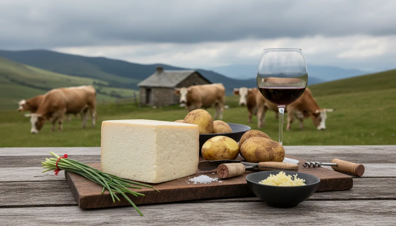 Tome Fraîche de l'Aubrac — illustration générée par IA