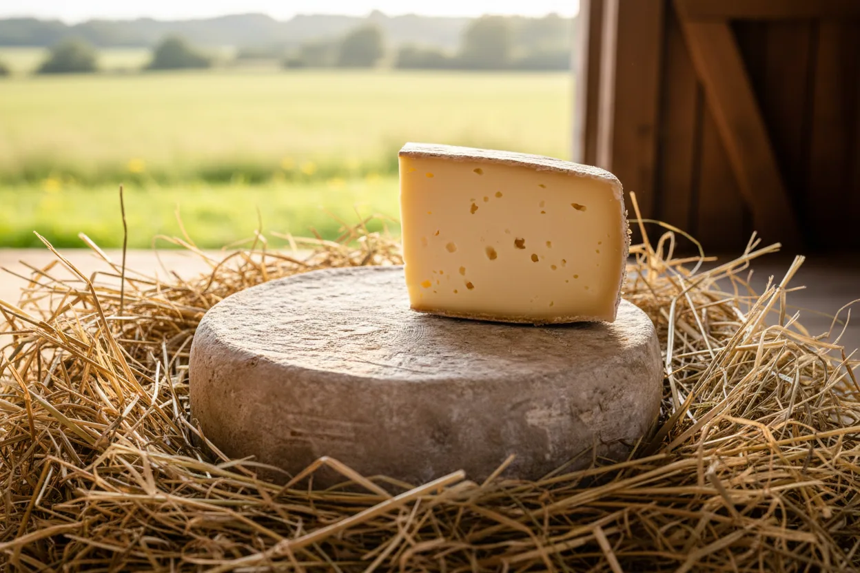 Tomme au foin de Picardie — illustration générée par IA