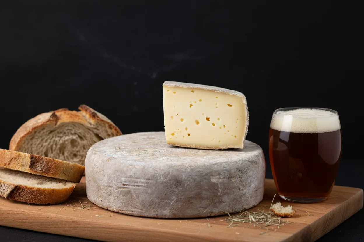 Tomme au foin de Picardie — illustration générée par IA