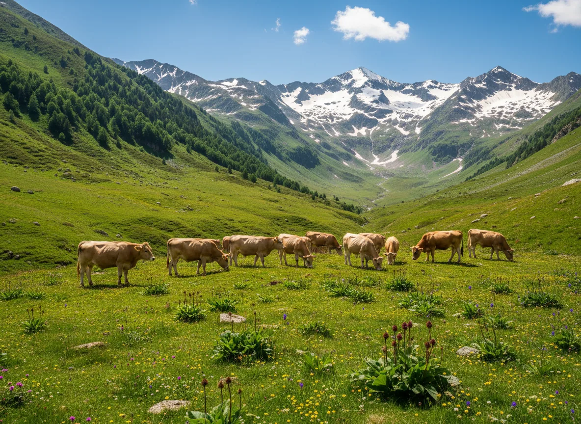 Tomme des Pyrénées — illustration générée par IA
