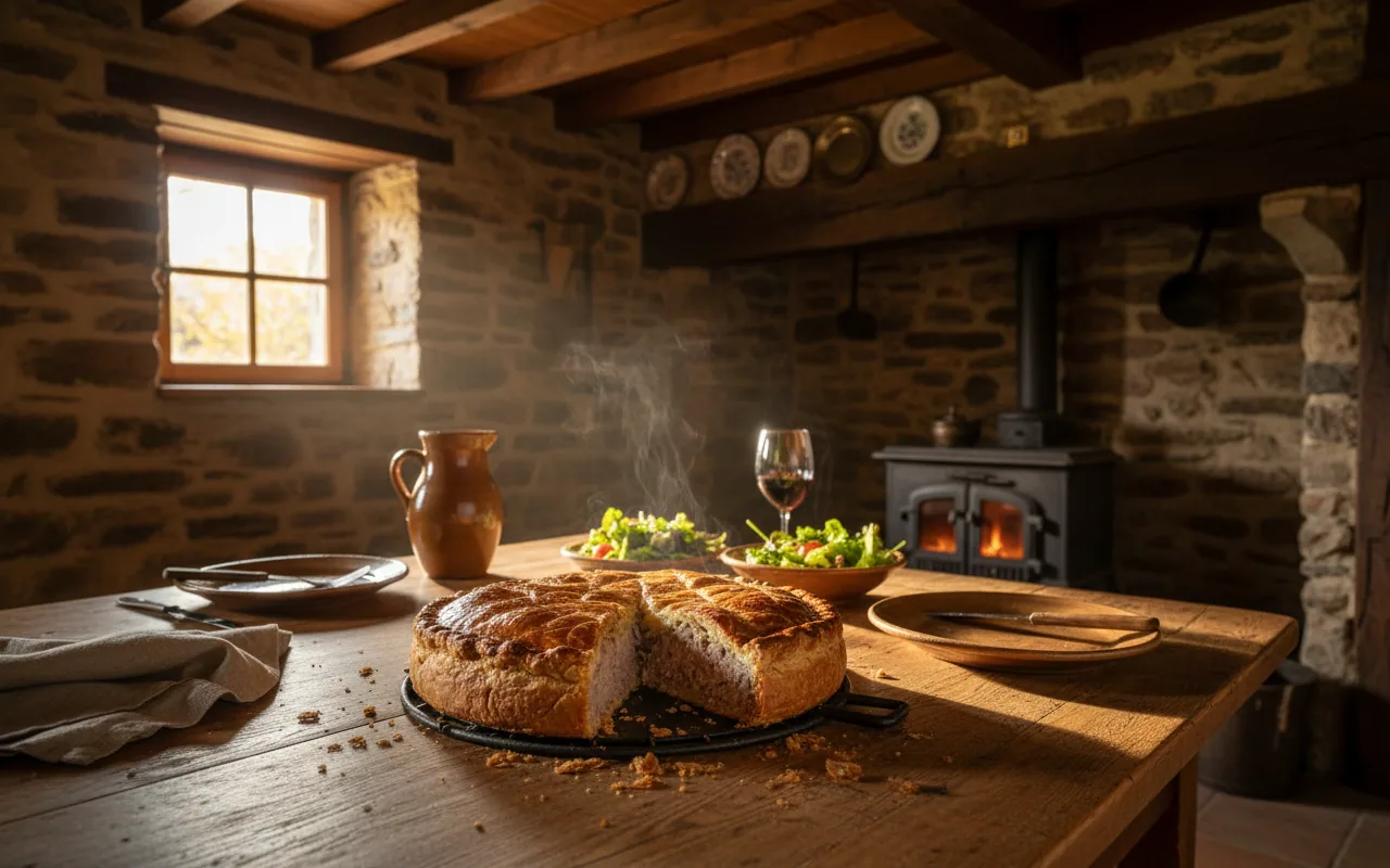 Tourte des Hautes Vosges — illustration générée par IA