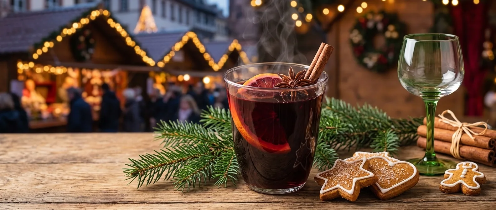 Vin chaud d'Alsace — illustration générée par IA